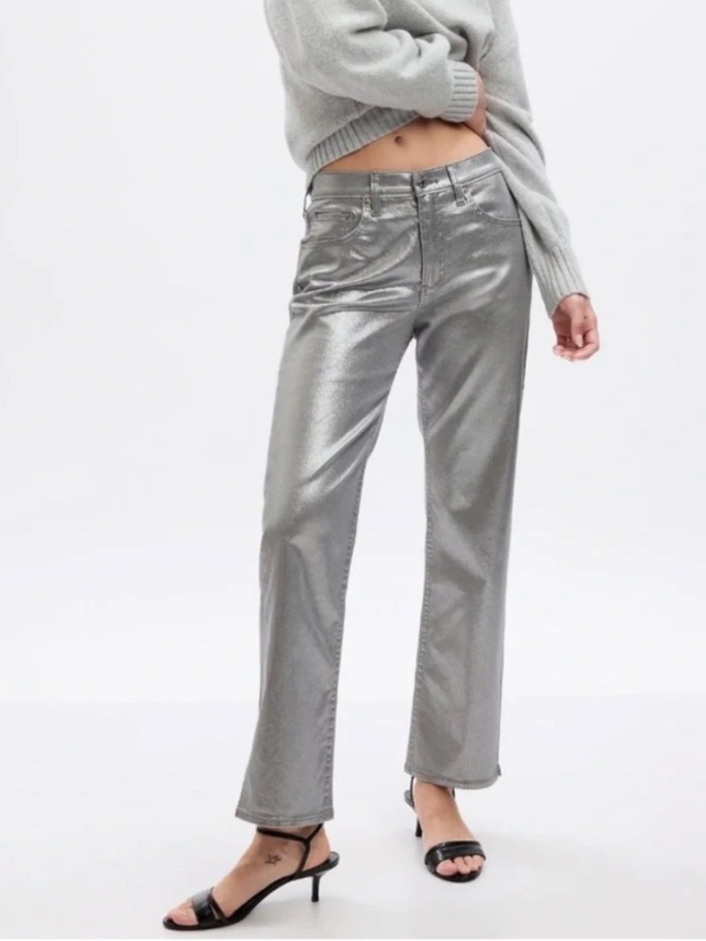 Gap Women's Silver / Grey Jeans